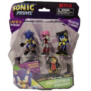 Sonic Prime SEGA Netflix 5 Collectible Figures  Series 2 With Rare Hidden Figure